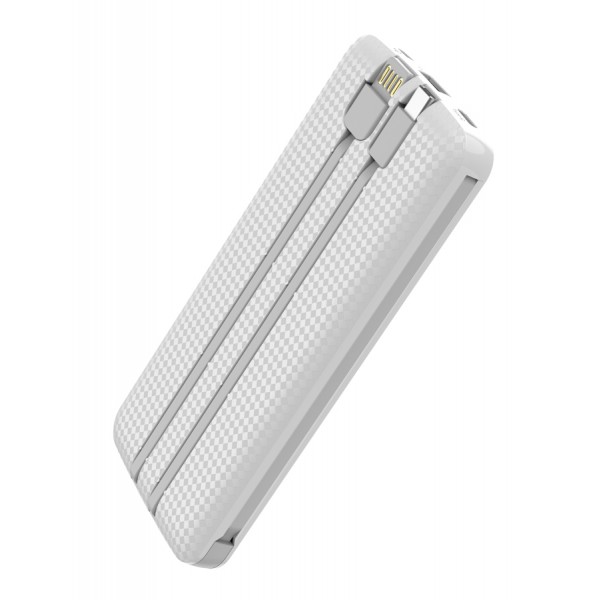 POWERTECH Power Bank PT-866 10000mAh, 3x Output, 2.1A, λευκό POWERTECH Power Bank PT-866 10000mAh, 3x Output, 2.1A, λευκό