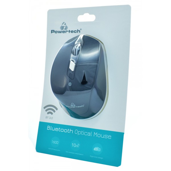 POWERTECH οπτικό ασύρματο ποντίκι, Bluetooth 3.0, 1600dpi, μαύρο POWERTECH οπτικό ασύρματο ποντίκι, Bluetooth 3.0, 1600dpi, μαύρο