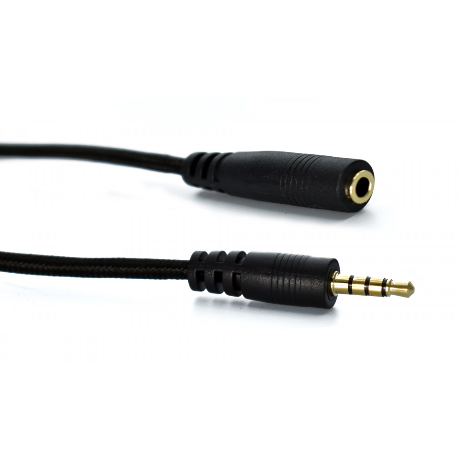 POWERTECH καλώδιο Jack 3.5mm M-F, 4 pin, OD: 4.0mm, copper, 1.5m, μαύρο POWERTECH καλώδιο Jack 3.5mm M-F, 4 pin, OD: 4.0mm, copper, 1.5m, μαύρο
