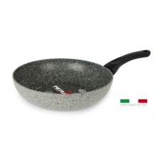 FLONAL Wok αντικολλητικό Pietra Viva 28cm με λαβή βακελίτη