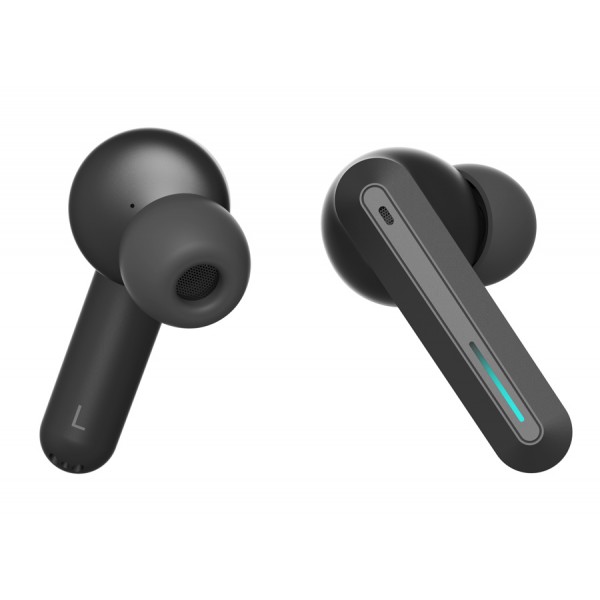 HIFUTURE earphones Radge με θήκη φόρτισης, true wireless, μαύρα