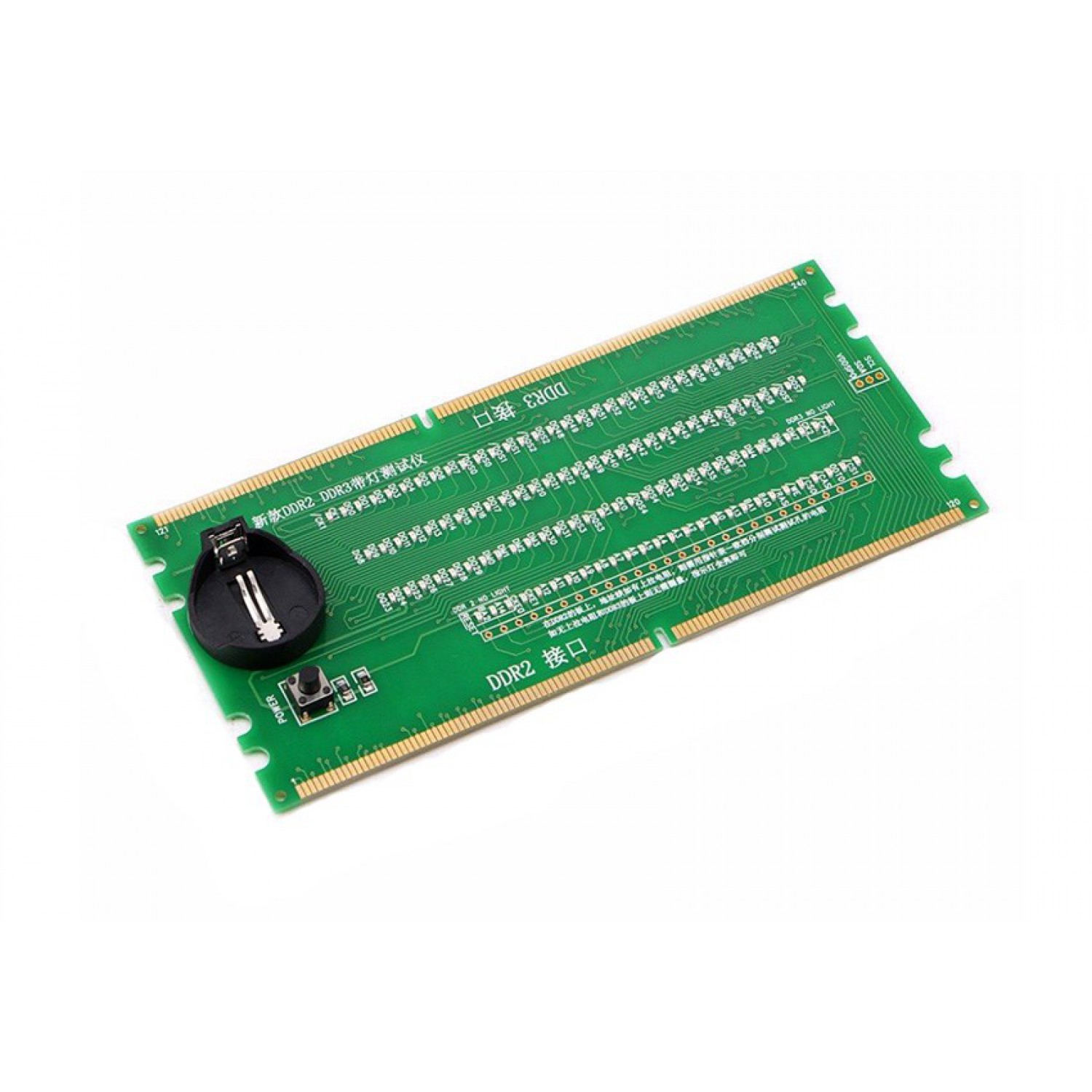 Tester για DDR2/DDR3 RAM slot μητρικής με ενδείξεις LED Tester για DDR2/DDR3 RAM slot μητρικής με ενδείξεις LED