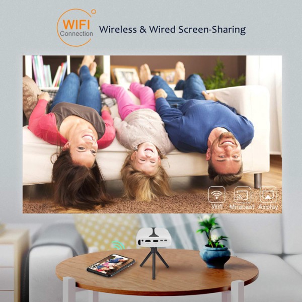 VANKYO LED βιντεοπροβολέας Burger 101 Pico, 1080p, φορητός, λευκός VANKYO LED βιντεοπροβολέας Burger 101 Pico, 1080p, φορητός, λευκός