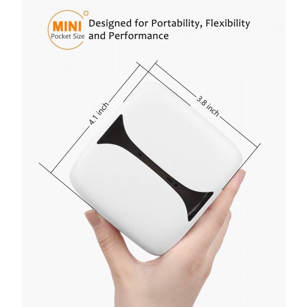 VANKYO LED βιντεοπροβολέας Burger 101 Pico, 1080p, φορητός, λευκός VANKYO LED βιντεοπροβολέας Burger 101 Pico, 1080p, φορητός, λευκός