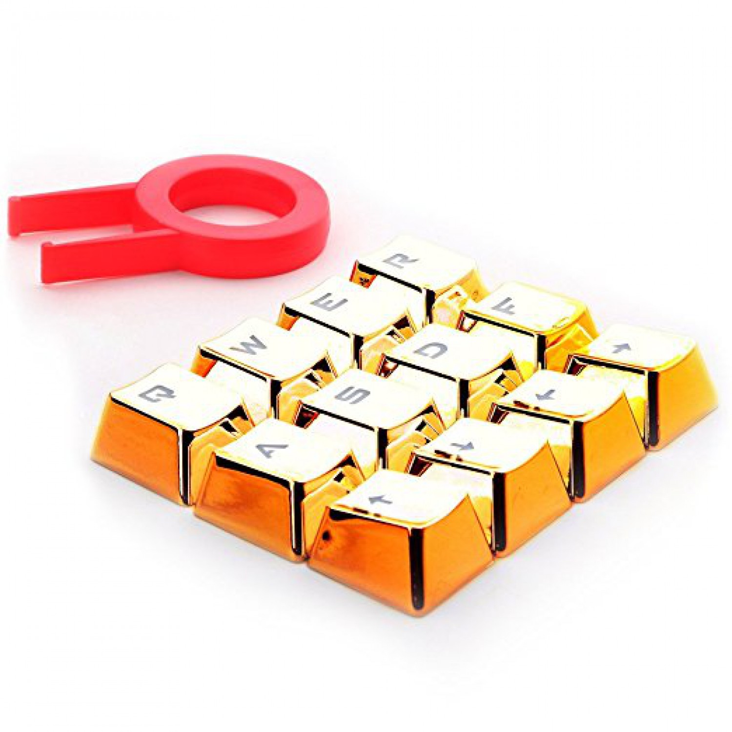 REDRAGON πλήκτρα για Cherry MX μηχανικό πληκτρολόγιο A103, 12τμχ, χρυσά REDRAGON πλήκτρα για Cherry MX μηχανικό πληκτρολόγιο A103, 12τμχ, χρυσά