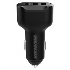 ROCKROSE φορτιστής αυτοκινήτου Ranger P3, 3x USB, PD 30W, 3A, μαύρος