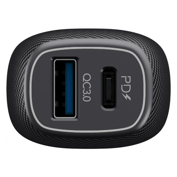 ROCKROSE φορτιστής αυτοκινήτου Safari PQ, 2x USB, 3.0, 36W, 3A, μαύρος ROCKROSE φορτιστής αυτοκινήτου Safari PQ, 2x USB, 3.0, 36W, 3A, μαύρος