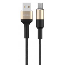 ROCKROSE καλώδιο USB σε Micro USB Acacia AM, 2.4A 12W, 1m, χρυσό-μαύρο