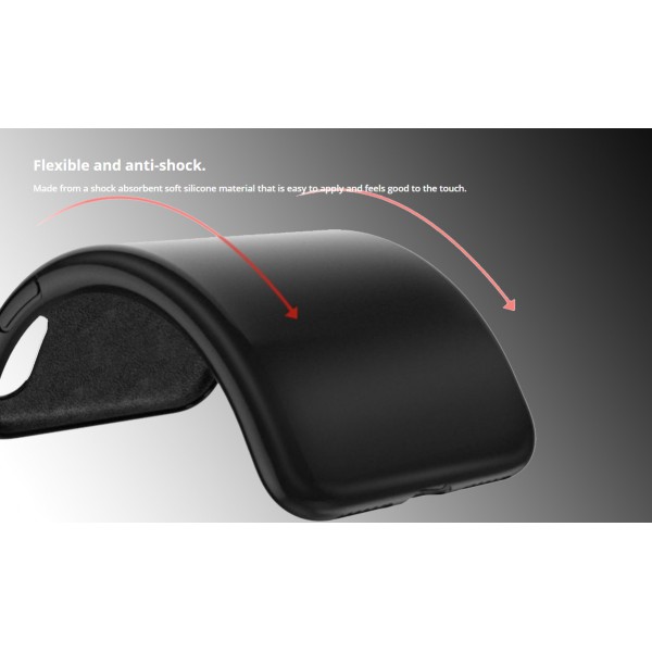 ROCKROSE θήκη σιλικόνης Real για iPhone 11 Pro Max, μαύρη