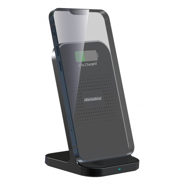 ROCKROSE ασύρματος φορτιστής Airwave, 10W, μαύρος ROCKROSE ασύρματος φορτιστής Airwave, 10W, μαύρος