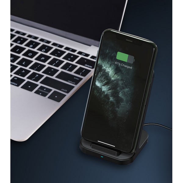 ROCKROSE ασύρματος φορτιστής Airwave, 10W, μαύρος ROCKROSE ασύρματος φορτιστής Airwave, 10W, μαύρος