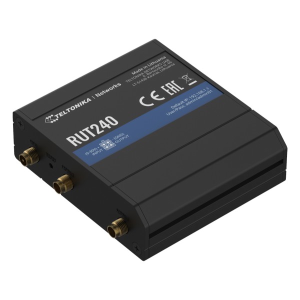 TELTONIKA industrial cellular router RUT240, 4G LTE Cat 4