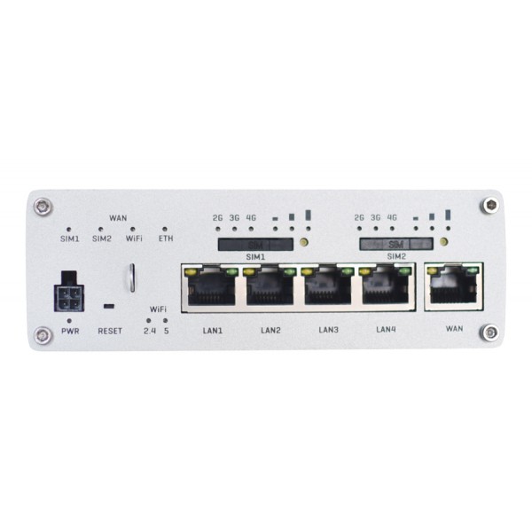 TELTONIKA Industrial cellular router RUTX12, Dual LTE Cat6, 5x GbE ports