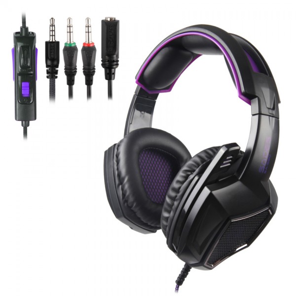 SADES gaming headset SA-920, 3.5mm, 40mm, μαύρο