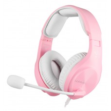 SADES Gaming Headset A2, multiplatform, 3.5mm, ροζ