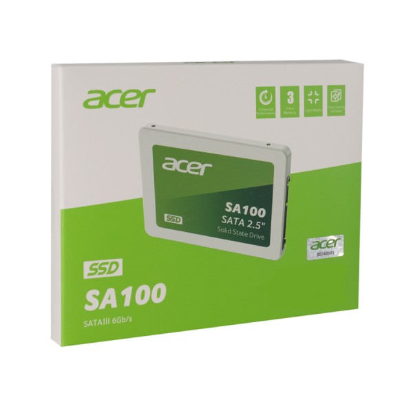 ACER SSD SA100 960GB, 2.5", SATA III, 560-507MB/s, 3D TLC NAND