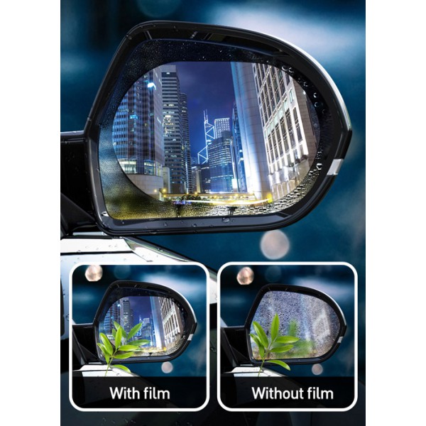 BASEUS φιλμ καθρέπτη αυτοκινήτου SGFY-C02, αντιβροχικό, 2τμχ