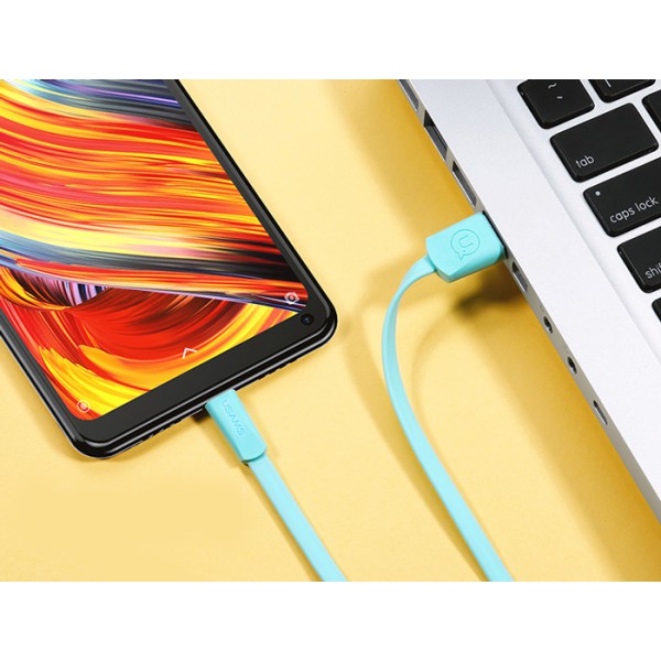 USAMS Καλώδιο USB σε Lightning US-SJ199, 1.2m, πράσινο USAMS Καλώδιο USB σε Lightning US-SJ199, 1.2m, πράσινο