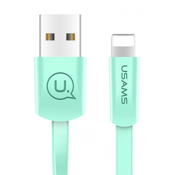 USAMS Καλώδιο USB σε Lightning US-SJ199, 1.2m, πράσινο USAMS Καλώδιο USB σε Lightning US-SJ199, 1.2m, πράσινο