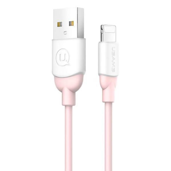USAMS Καλώδιο USB σε Lightning US-SJ245, Ice-Cream, 1m, ροζ USAMS Καλώδιο USB σε Lightning US-SJ245, Ice-Cream, 1m, ροζ