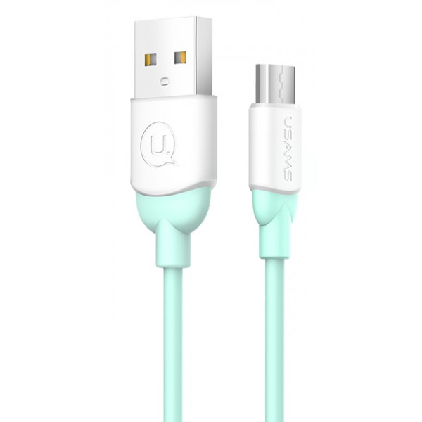 USAMS Καλώδιο USB σε Micro USB US-SJ247, Ice-Cream , 1m, πράσινο USAMS Καλώδιο USB σε Micro USB US-SJ247, Ice-Cream , 1m, πράσινο