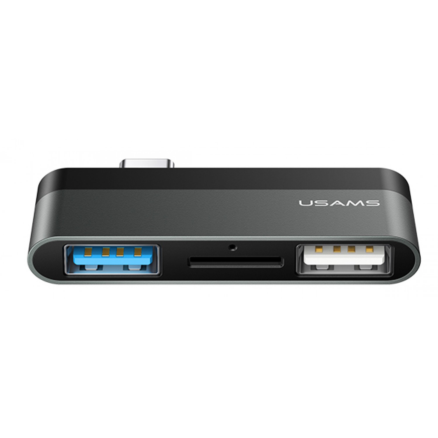 USAMS USB Type-C hub SJ463, 1x USB 3.0, 1x USB 2.0, Micro SD, γκρι USAMS USB Type-C hub SJ463, 1x USB 3.0, 1x USB 2.0, Micro SD, γκρι