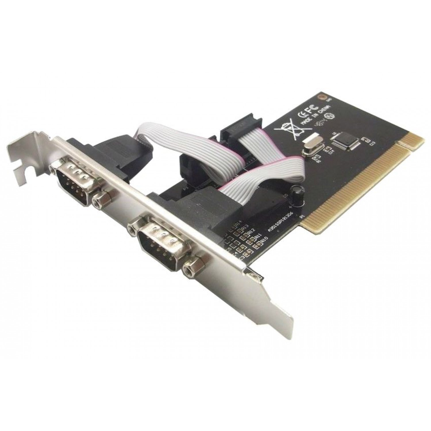 POWERTECH Κάρτα Επέκτασης PCI to 2x Serial (RS232), Chipset WHC351