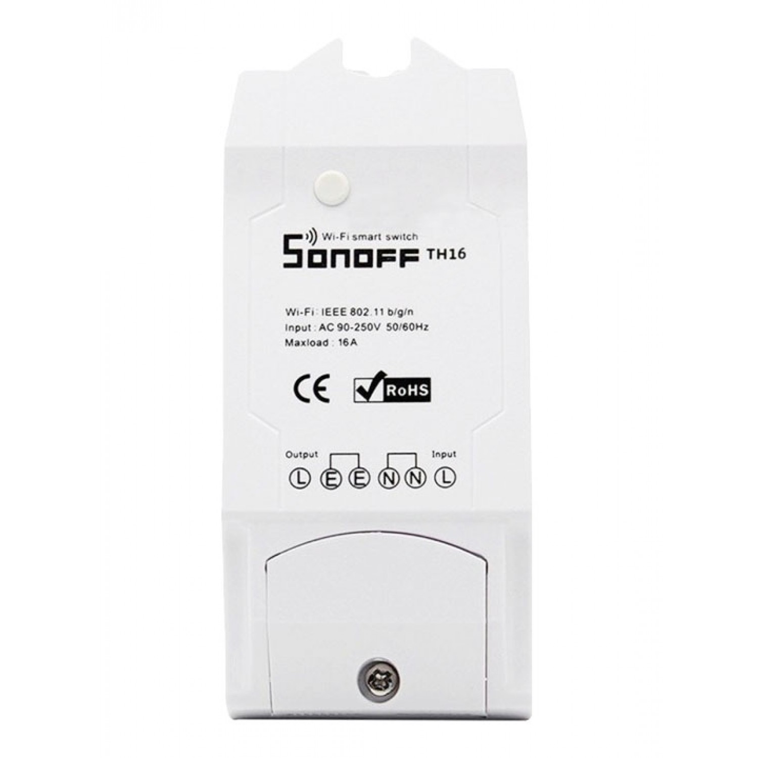SONOFF Smart Διακόπτης TH16, υγρασίας - θερμοκρασίας, 16A, WiFi, λευκό