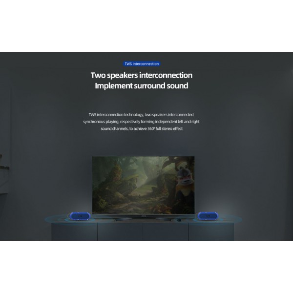 CELEBRAT φορητό ηχείο SP-5, 10W TWS, BT/3.5mm/USB/SD Card, μπλε CELEBRAT φορητό ηχείο SP-5, 10W TWS, BT/3.5mm/USB/SD Card, μπλε