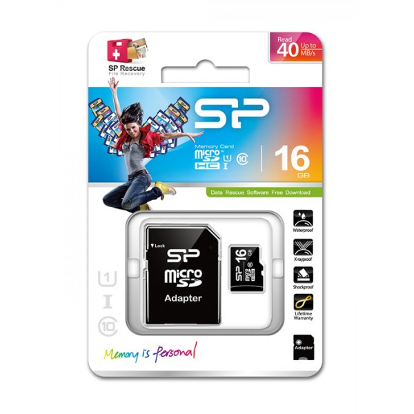 SILICON POWER κάρτα μνήμης 16GB micro SDHC, Class 10 SILICON POWER κάρτα μνήμης 16GB micro SDHC, Class 10