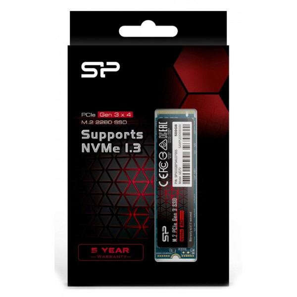 SILICON POWER SSD PCIe Gen3x4 M.2 2280 UD70, 1TB, 3.400-3.000MB/s SILICON POWER SSD PCIe Gen3x4 M.2 2280 UD70, 1TB, 3.400-3.000MB/s