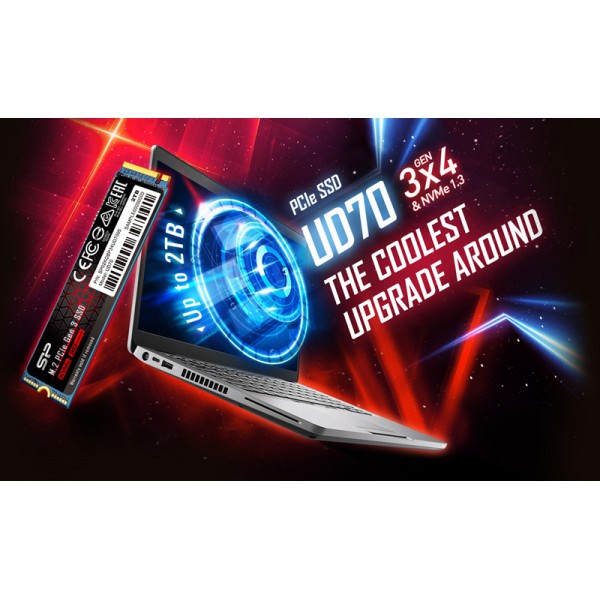 SILICON POWER SSD PCIe Gen3x4 M.2 2280 UD70, 2TB, 3.400-3.000MB/s SILICON POWER SSD PCIe Gen3x4 M.2 2280 UD70, 2TB, 3.400-3.000MB/s
