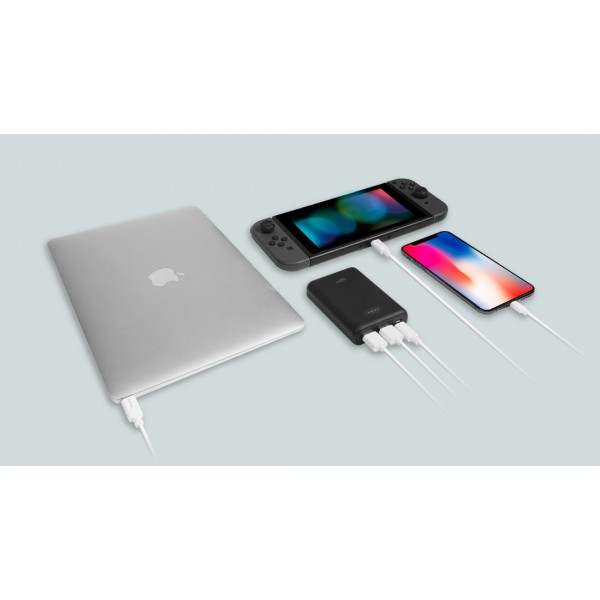 SILICON POWER Power Bank C10QC 10000mAh, 3x output, QC3.0, PD 18W, μαύρο SILICON POWER Power Bank C10QC 10000mAh, 3x output, QC3.0, PD 18W, μαύρο