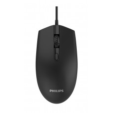 PHILIPS ενσύρματο ποντίκι SPK7204-ΒΚ, 1200DPI, USB, 4 πλήκτρα, μαύρο