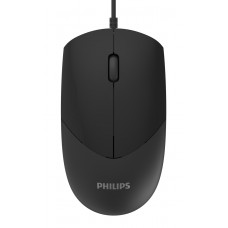 PHILIPS ενσύρματο ποντίκι SPK7244, 1000DPI, USB, 3 πλήκτρα, μαύρο