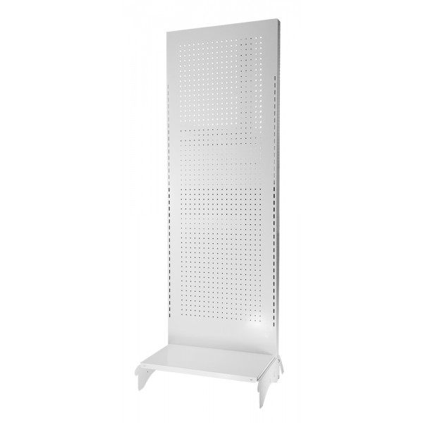 Stand διάτρητο STAND-18060 με ράφι, 180 x 60 cm, λευκό