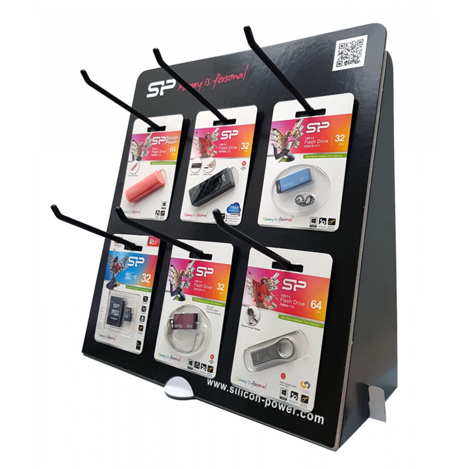 SILICON POWER Stand Προβολής Επιτραπέζιο, 6 θέσεων SILICON POWER Stand Προβολής Επιτραπέζιο, 6 θέσεων