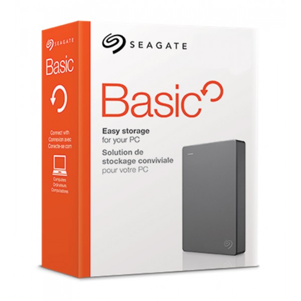 SEAGATE εξωτερικός HDD Basic STJL4000400, 4TB, USB 3.0, γκρι