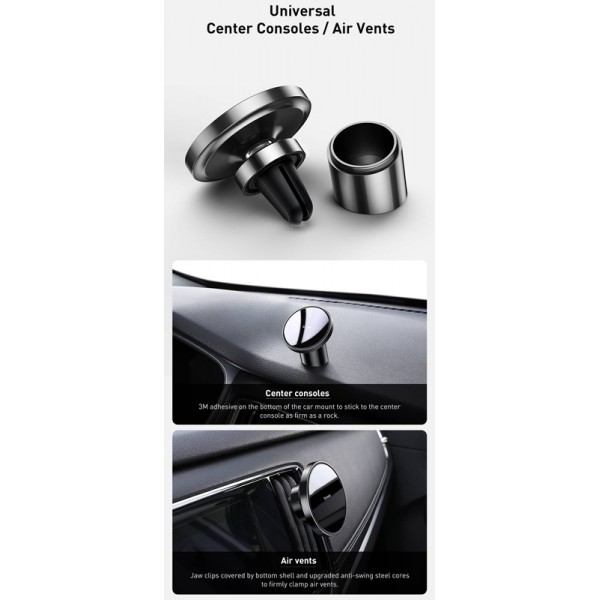 BASEUS βάση iPhone 12 για αυτοκίνητο SULD-01, μαγνητική, μαύρη BASEUS βάση iPhone 12 για αυτοκίνητο SULD-01, μαγνητική, μαύρη