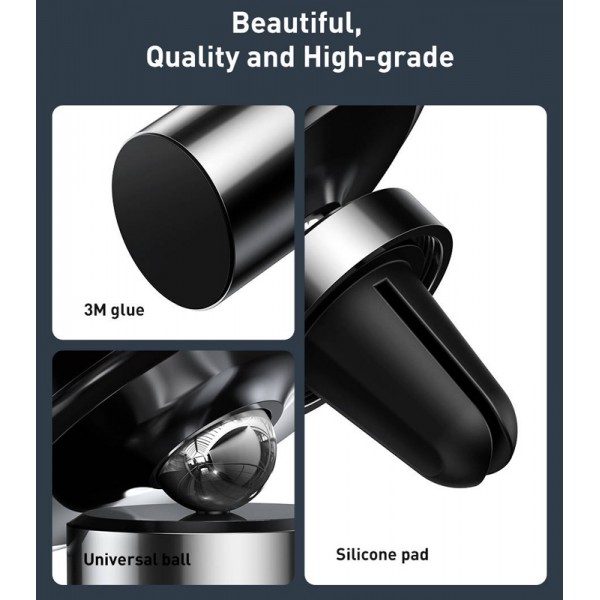 BASEUS βάση iPhone 12 για αυτοκίνητο SULD-01, μαγνητική, μαύρη BASEUS βάση iPhone 12 για αυτοκίνητο SULD-01, μαγνητική, μαύρη