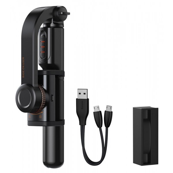 BASEUS selfie stick SULH-01, εώς 72cm, αντικραδασμικό, μαύρο BASEUS selfie stick SULH-01, εώς 72cm, αντικραδασμικό, μαύρο