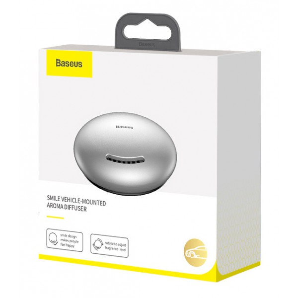 BASEUS αρωματικό αυτοκινήτου SUXUN-WX0S, για επίπεδη επιφάνεια, ασημί