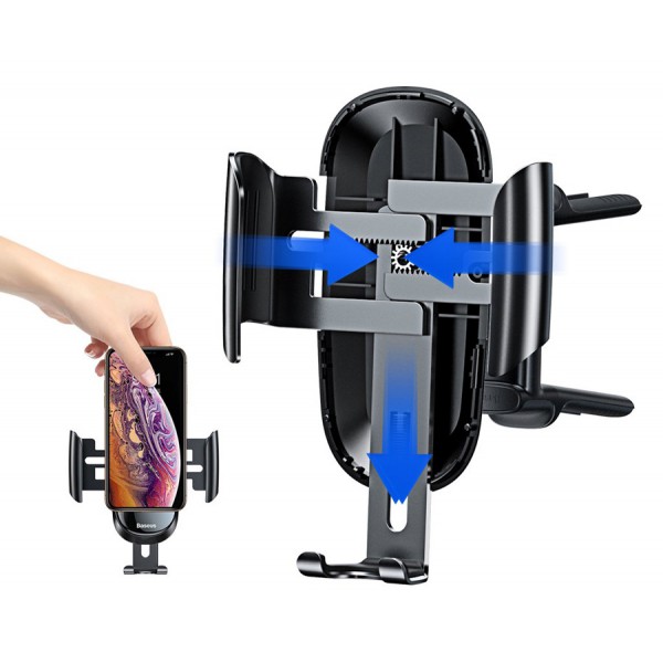 BASEUS βάση αεραγωγού αυτοκινήτου Future Gravity SUYL-BWL01, μαύρη BASEUS βάση αεραγωγού αυτοκινήτου Future Gravity SUYL-BWL01, μαύρη