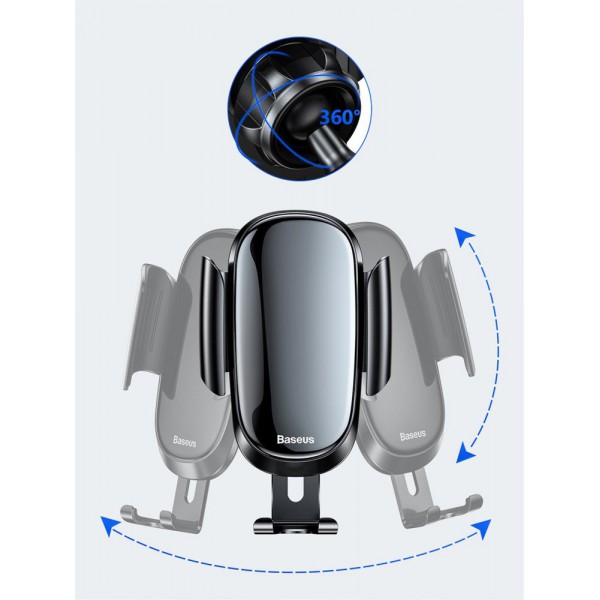 BASEUS βάση αεραγωγού αυτοκινήτου Future Gravity SUYL-BWL01, μαύρη BASEUS βάση αεραγωγού αυτοκινήτου Future Gravity SUYL-BWL01, μαύρη