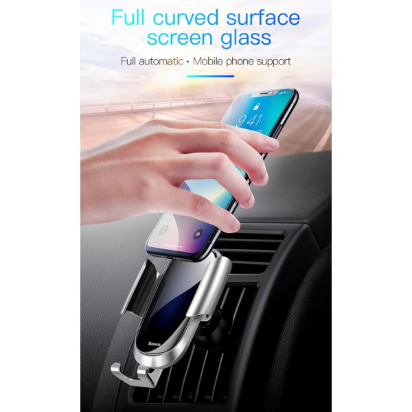 BASEUS βάση smartphone για αυτοκίνητο Future Gravity SUYL-WL0S, ασημί BASEUS βάση smartphone για αυτοκίνητο Future Gravity SUYL-WL0S, ασημί