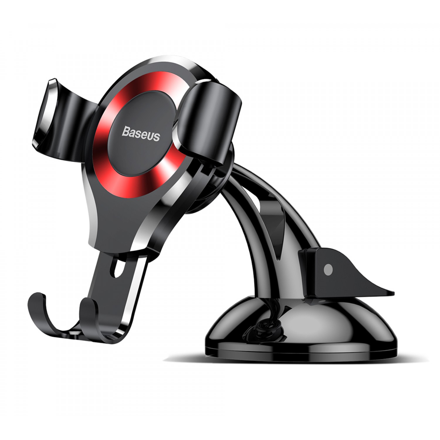 BASEUS βάση αυτοκινήτου με βεντούζα SUYL-XP09, μαύρο-κόκκινο BASEUS βάση αυτοκινήτου με βεντούζα SUYL-XP09, μαύρο-κόκκινο