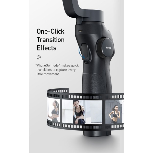 BASEUS gimbal κινητών τηλεφώνων SUYT-0G, 3-Axis, 2200mAh