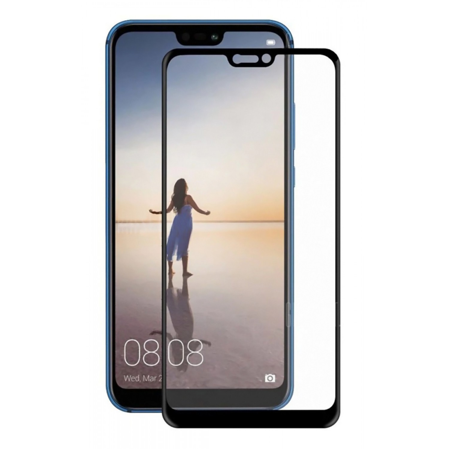 POWERTECH Tempered Glass 5D, full glue, για Huawei P20 Lite 2018 , μαύρο POWERTECH Tempered Glass 5D, full glue, για Huawei P20 Lite 2018 , μαύρο