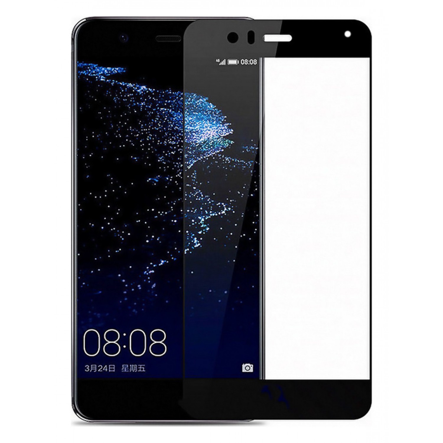 POWERTECH Tempered Glass 5D, Full Glue, για Huawei P10 Lite, μαύρο POWERTECH Tempered Glass 5D, Full Glue, για Huawei P10 Lite, μαύρο