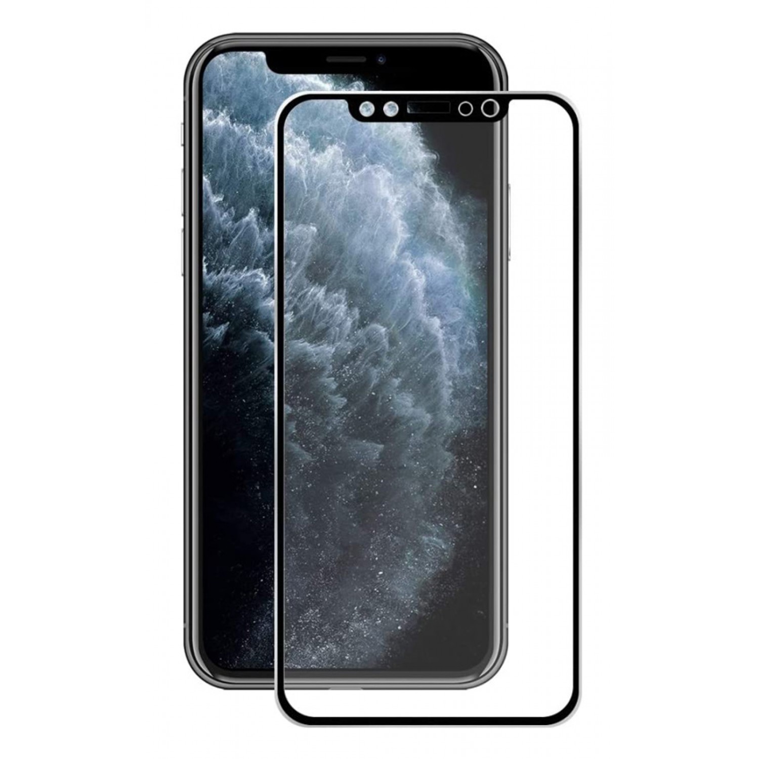 POWERTECH Tempered Glass 3D Full face για iPhone 11 Pro, titanium, μαύρο POWERTECH Tempered Glass 3D Full face για iPhone 11 Pro, titanium, μαύρο